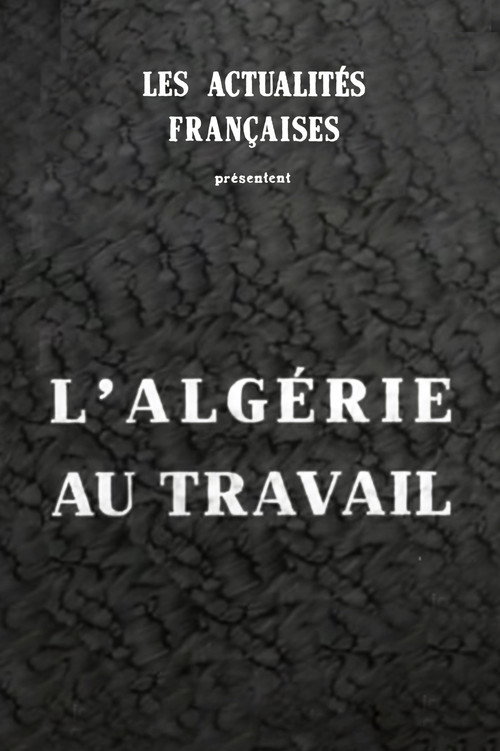 L'Algérie au travail (1946) movie poster