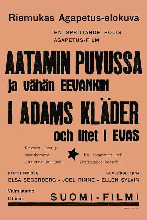 Aatamin puvussa ja vähän Eevankin (1931) movie poster