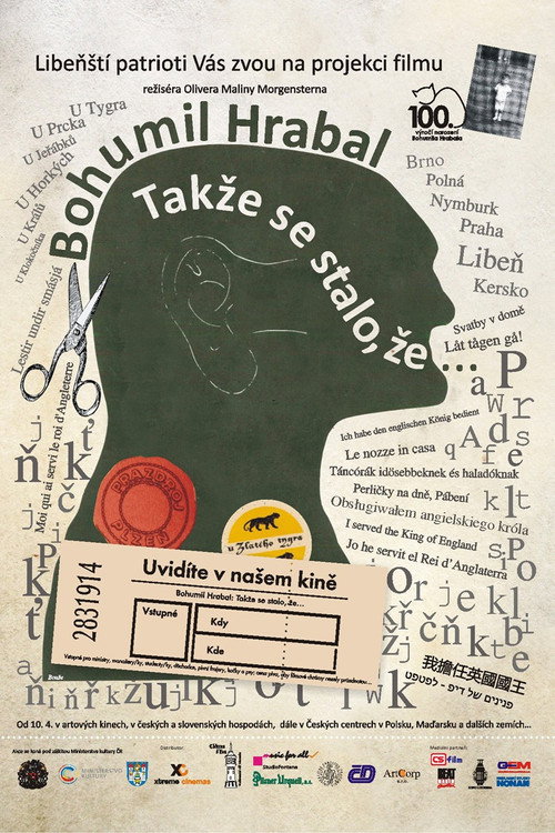 Bohumil Hrabal „Takže se stalo, že...“ (2014) movie poster